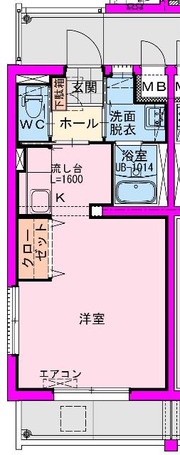 FUKUNASU 江平東(ワンルーム/2階)の間取り写真