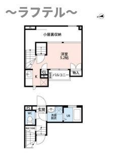 CB間リーノ(ワンルーム/1階)の間取り写真
