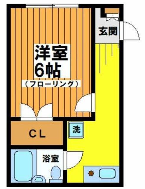 マ・メイゾン(1K/1階)の間取り写真