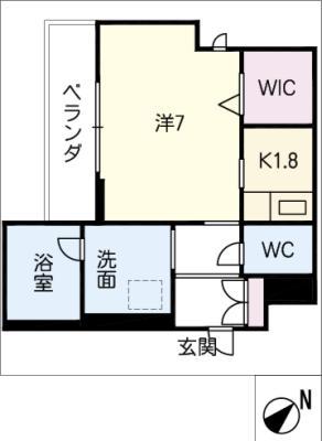 SHA MAISON REPOS(1K/2階)の間取り写真