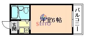 ルネッサンス西梅田(1K/7階)の間取り写真