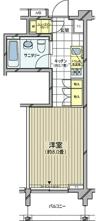 カスタリア麻布十番七面坂 2階階 間取り