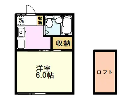 MAISON AMAMIYA(1K/2階)の間取り写真