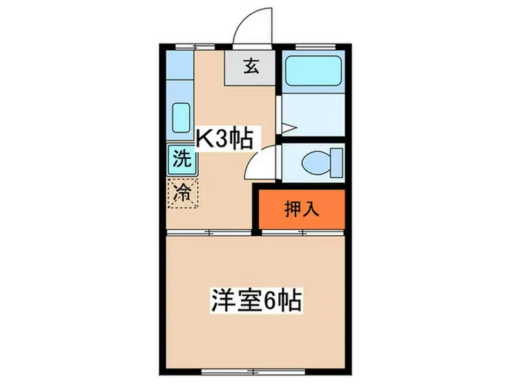 第二野村コーポ 2階階 間取り