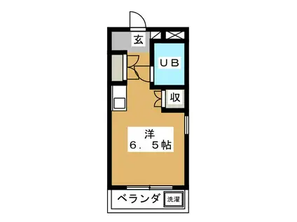 シャルム(ワンルーム/1階)の間取り写真