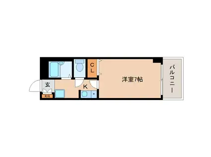 ノーウッド(1K/2階)の間取り写真