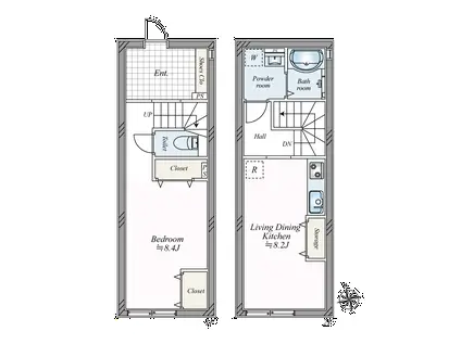LE COLON祐天寺(1LDK/1階)の間取り写真