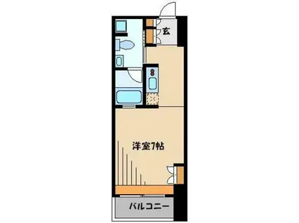 リブシス浦和(ワンルーム/4階)の間取り写真