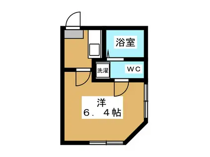 サイドパーク白糸台(1K/1階)の間取り写真