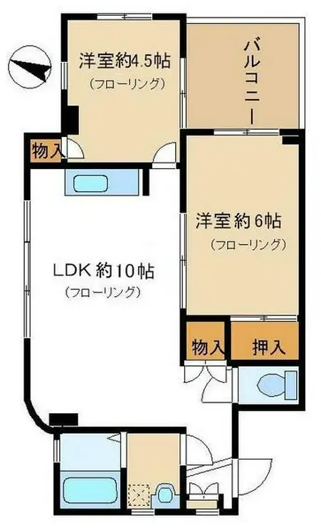 ヴェルディ用賀 4階階 間取り