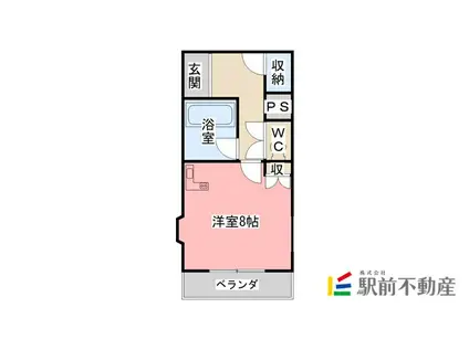 アクセス佐賀(ワンルーム/5階)の間取り写真