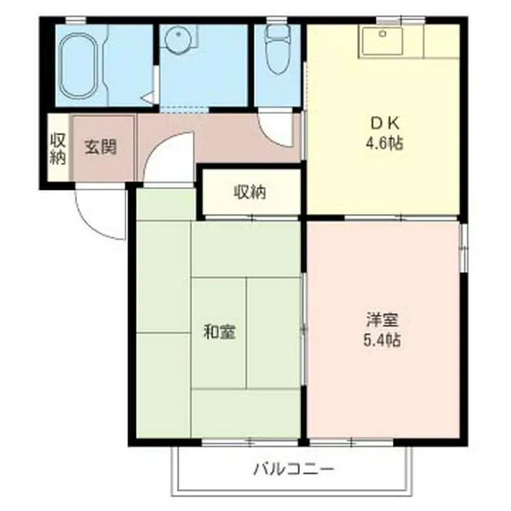 アレイけやきB 2階階 間取り