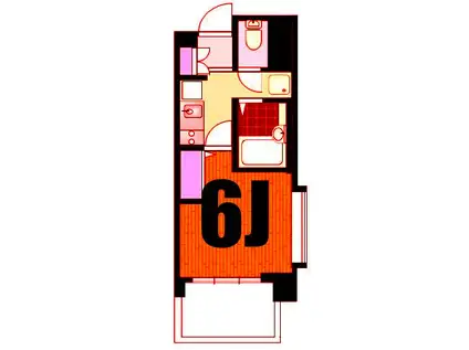 エクセリア横浜(1K/9階)の間取り写真