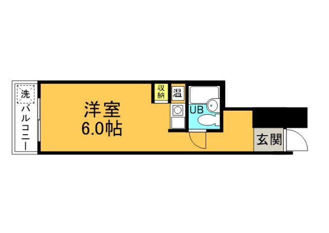 チュリス新八丁堀(ワンルーム/5階)の間取り写真