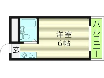 ルネッサンス・ルイード(ワンルーム/3階)の間取り写真