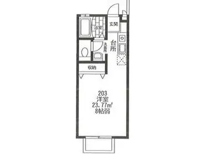 アーバンホームN(1K/2階)の間取り写真