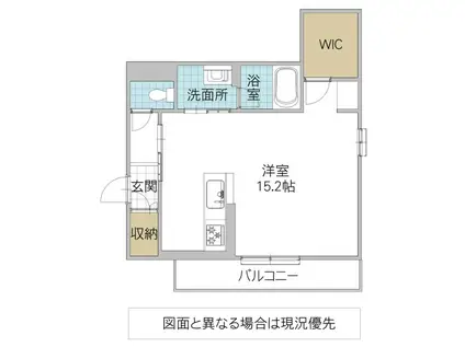 ブランニューデイズ(ワンルーム/2階)の間取り写真