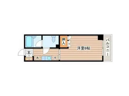 サンパレスシカマ(1K/8階)の間取り写真