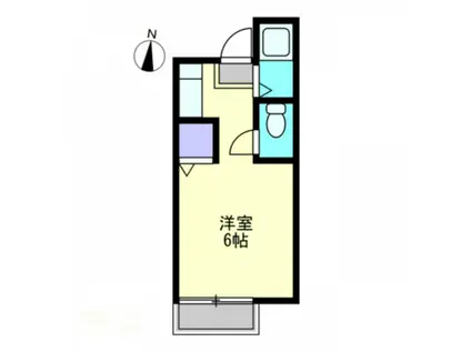 メゾンド七隈II(ワンルーム/1階)の間取り写真