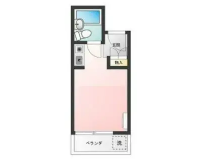 スカイコート池上(ワンルーム/2階)の間取り写真