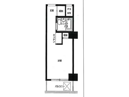 ライオンズマンション歌舞伎町(ワンルーム/2階)の間取り写真