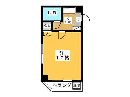 こんあもーれ(1K/2階)の間取り写真