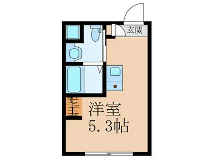 CONTEL SANGENJAYA(ワンルーム/2階)の間取り写真