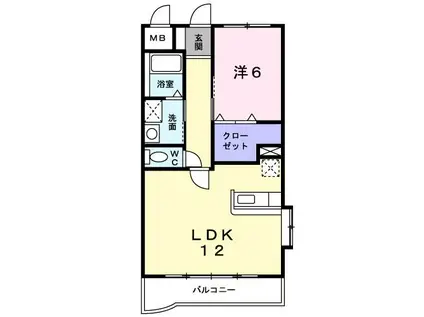 グレイス天然館(1LDK/8階)の間取り写真