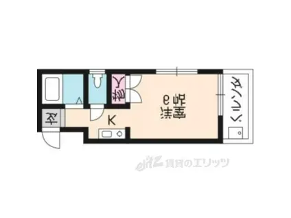 クラールトリオ(1K/2階)の間取り写真