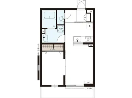 リブリエムエムケー(1LDK/2階)の間取り写真
