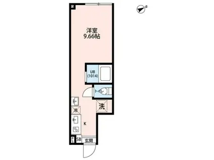 エクセラン吉祥寺(ワンルーム/1階)の間取り写真