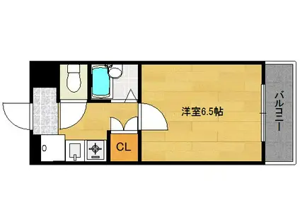 スペックス香椎駅東(1K/3階)の間取り写真