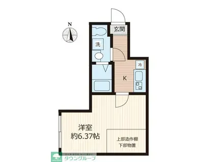 VINOSITY船橋前原(1K/2階)の間取り写真