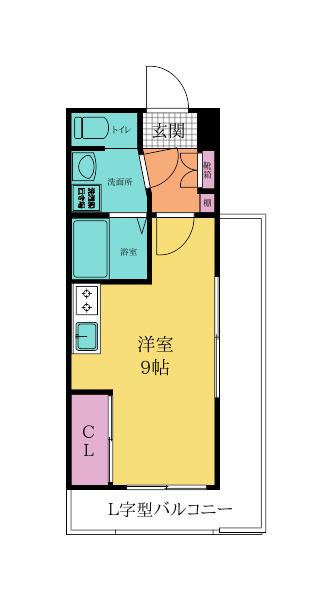 CPタワー(ワンルーム/19階)の間取り写真