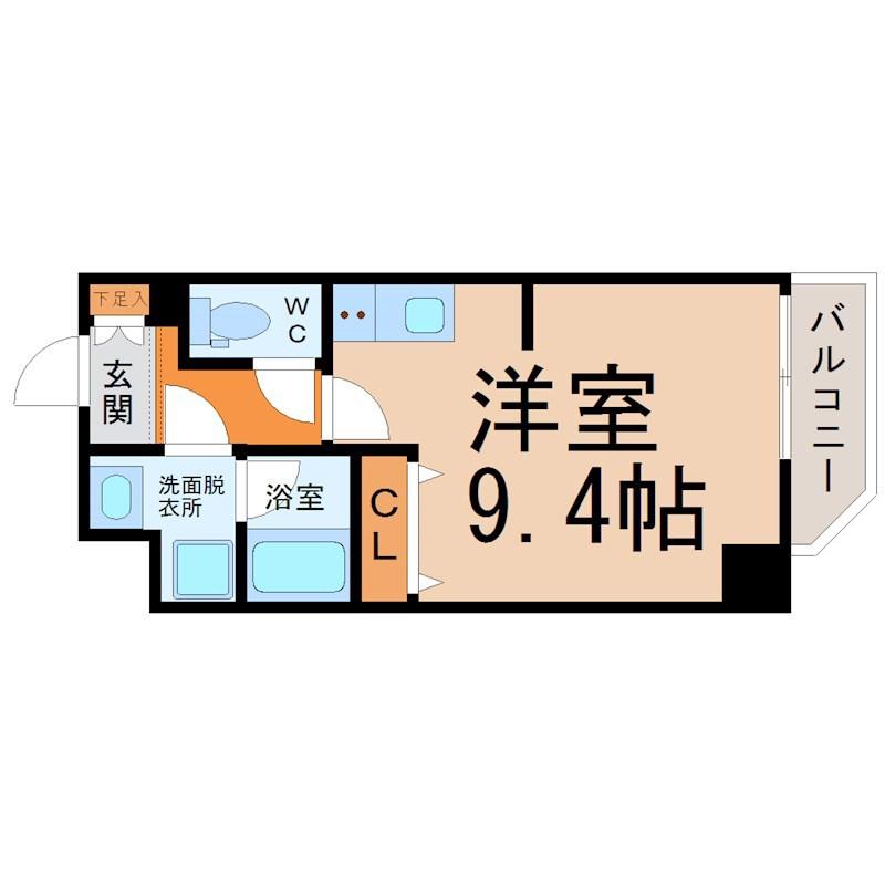 シェモア泉(ワンルーム/8階)の間取り写真