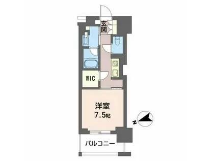 ザ・十日市プレイス(1K/5階)の間取り写真