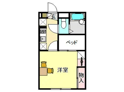 レオパレスサンウィナー(1K/2階)の間取り写真