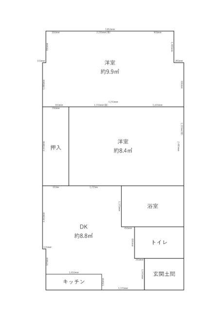 BNスクエア武蔵新城(2DK/2階)の間取り写真