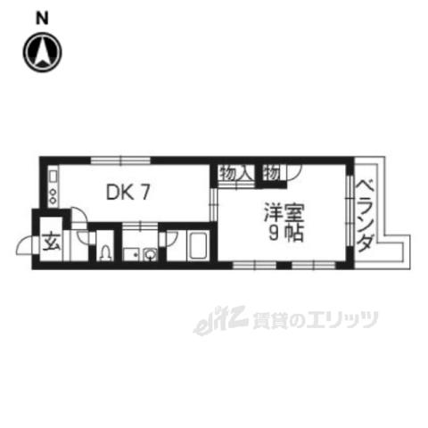 ヒゴエグゼクティブビル(1DK/1階)の間取り写真