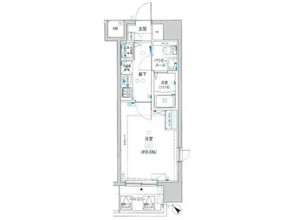 レグラス新横浜駅前(1K/5階)の間取り写真
