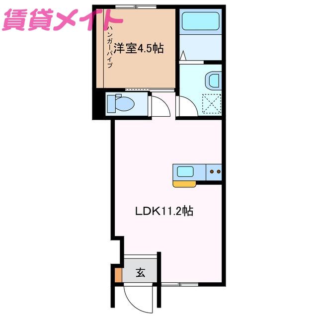 ソフィア(1LDK/1階)の間取り写真