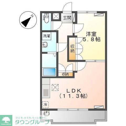 エトワール(1LDK/1階)の間取り写真