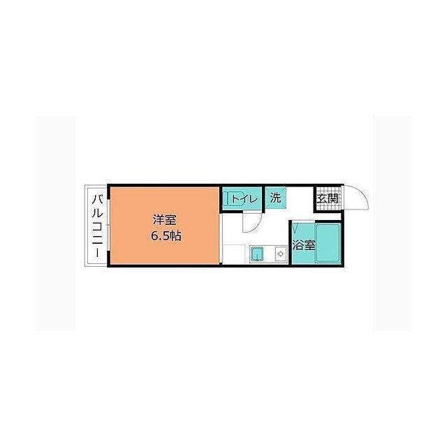エスポワヒルズ(ワンルーム/1階)の間取り写真