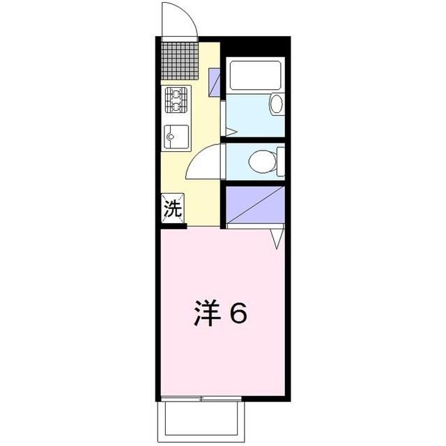ラメールTAKAKI(ワンルーム/2階)の間取り写真