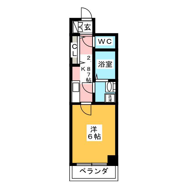 新井ビルローズハイツ(1K/1階)の間取り写真