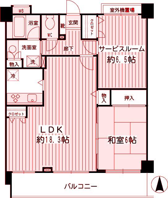 NICEアーバン平間(1SLDK/3階)の間取り写真