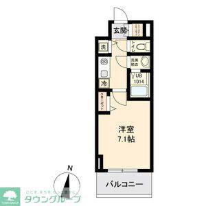 M-LUXE丸の内(1K/2階)の間取り写真