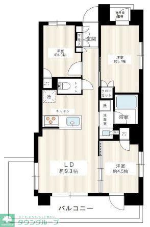 リコットハウス藤沢(2SLDK/3階)の間取り写真