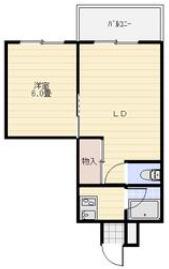 ライゼックス春日丘(2K/5階)の間取り写真