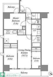 ACP RESIDENCE 浅草(3LDK/14階)の間取り写真